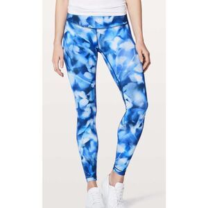 LULULEMON Women’s Blush Blossom Alpine White Midnight Navy Wunder Under Low-Rise